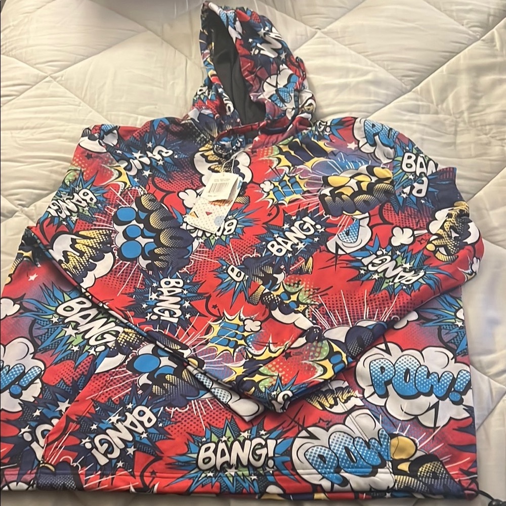 Graphic Comic Print Men's Lightweight Jacket